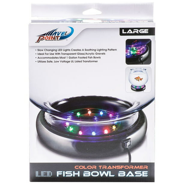 WavePoint Color Tansformer LED Fish Bowl Base Small Free Shipping New